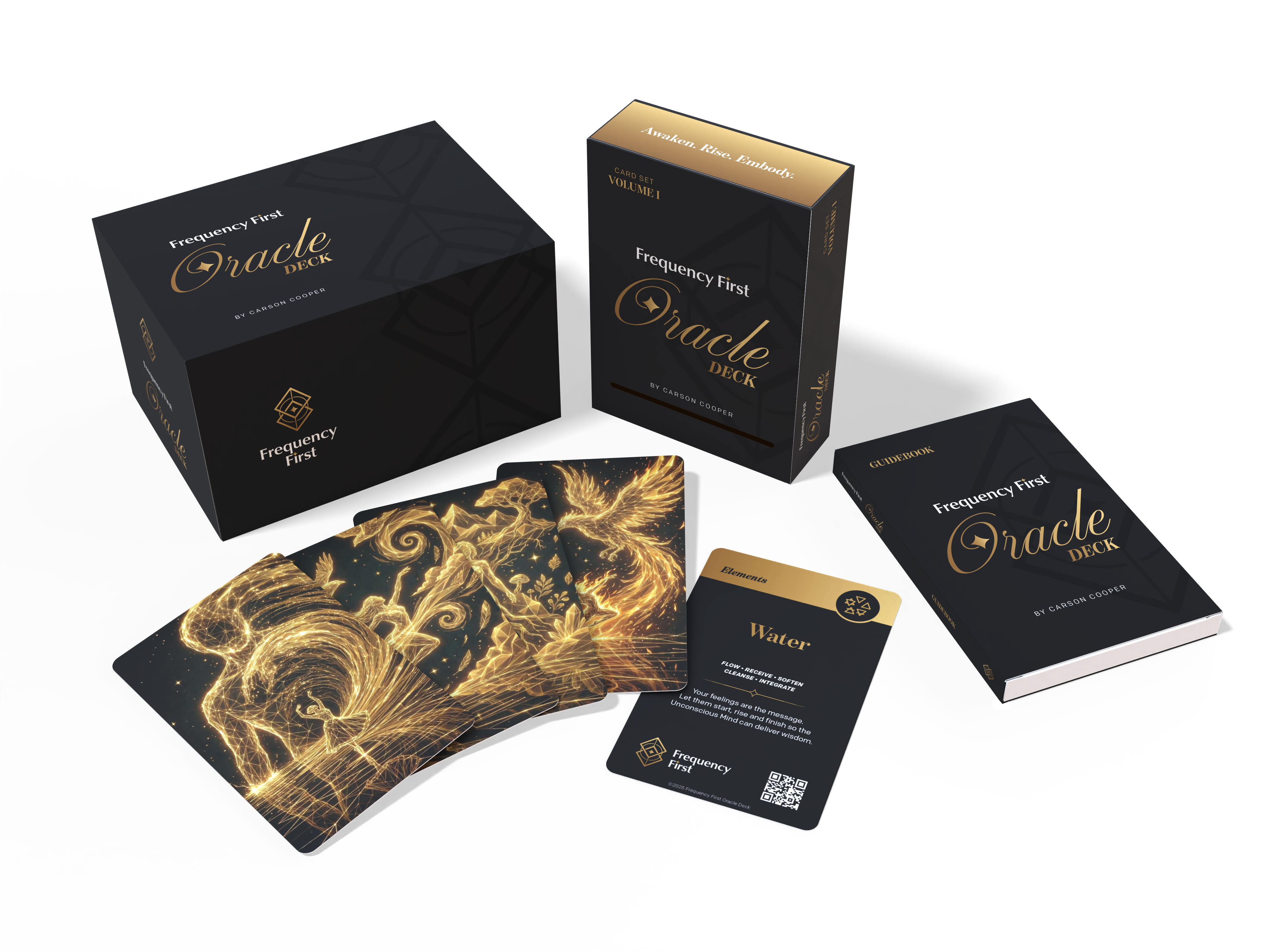 Frequency First Oracle Deck &mdash; box, cards, and guidebook
